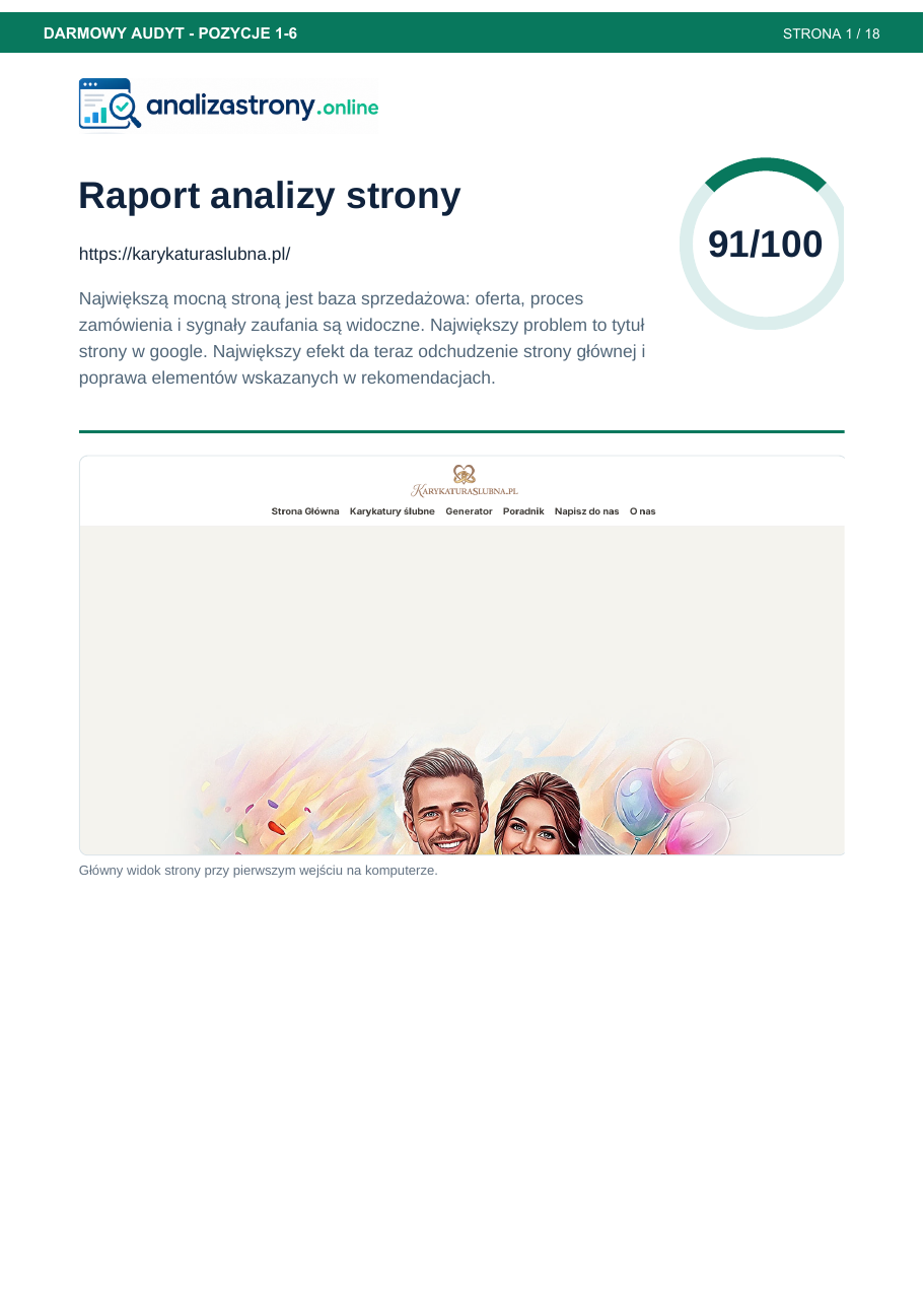 AnalizaStrony.online, platforma automatycznego audytu SEO